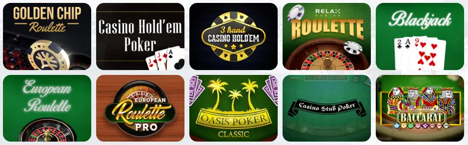Giochi da tavolo al 4Kasino Casino